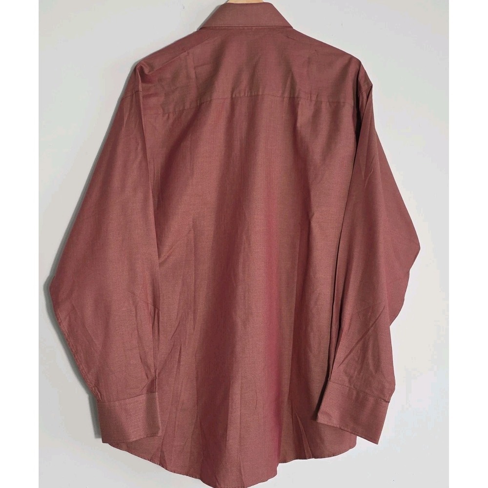 Kenneth Cole Shirt Mens 16 34/35 Red Long Sleeve Button Up NWT Cotton - Picture 3 of 8